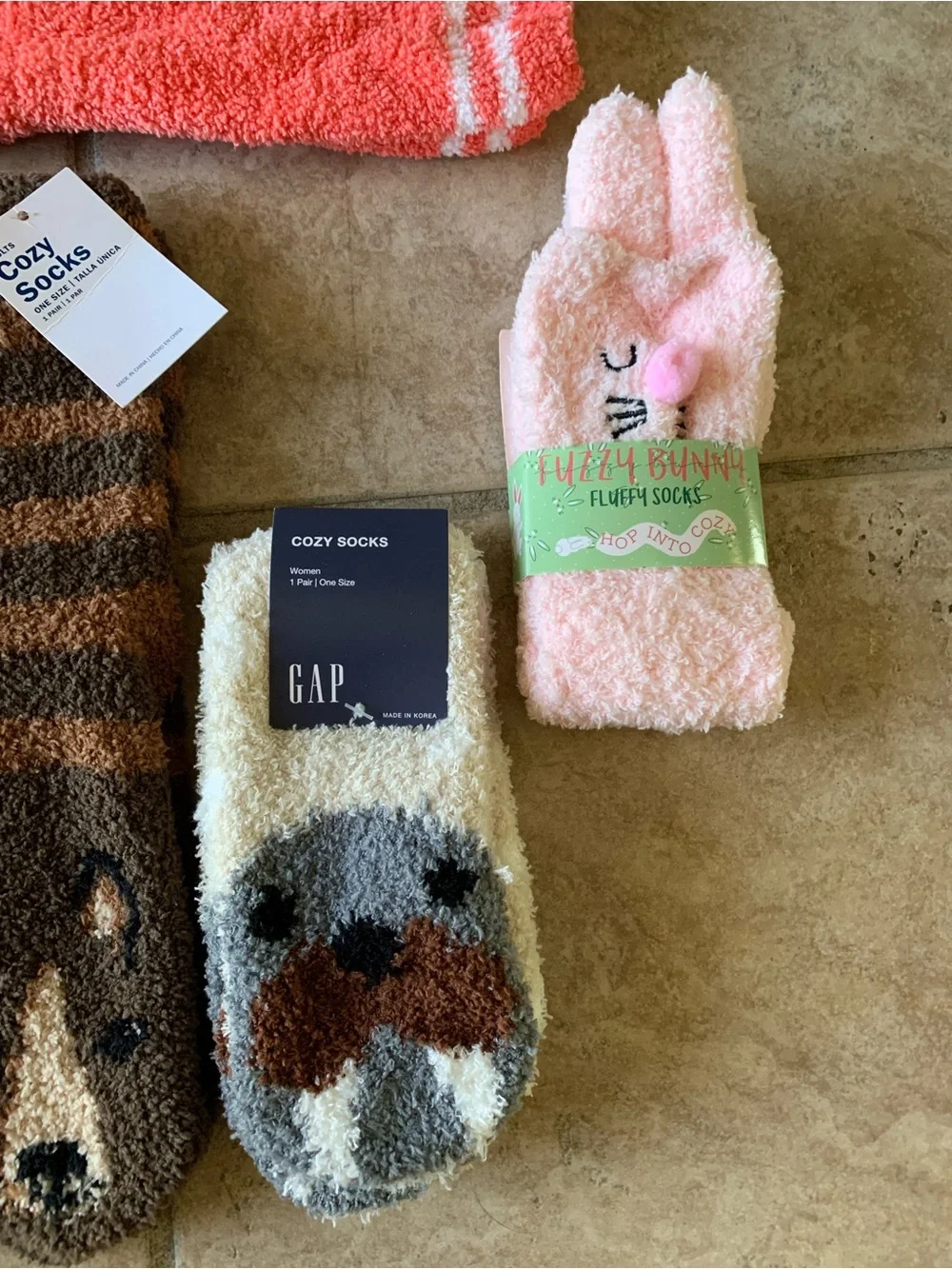 Fuzzy Socks Bundle New Animal Old Navy Gap
